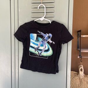 Old Navy Black and Blue Graphic Short Sleeve Tee